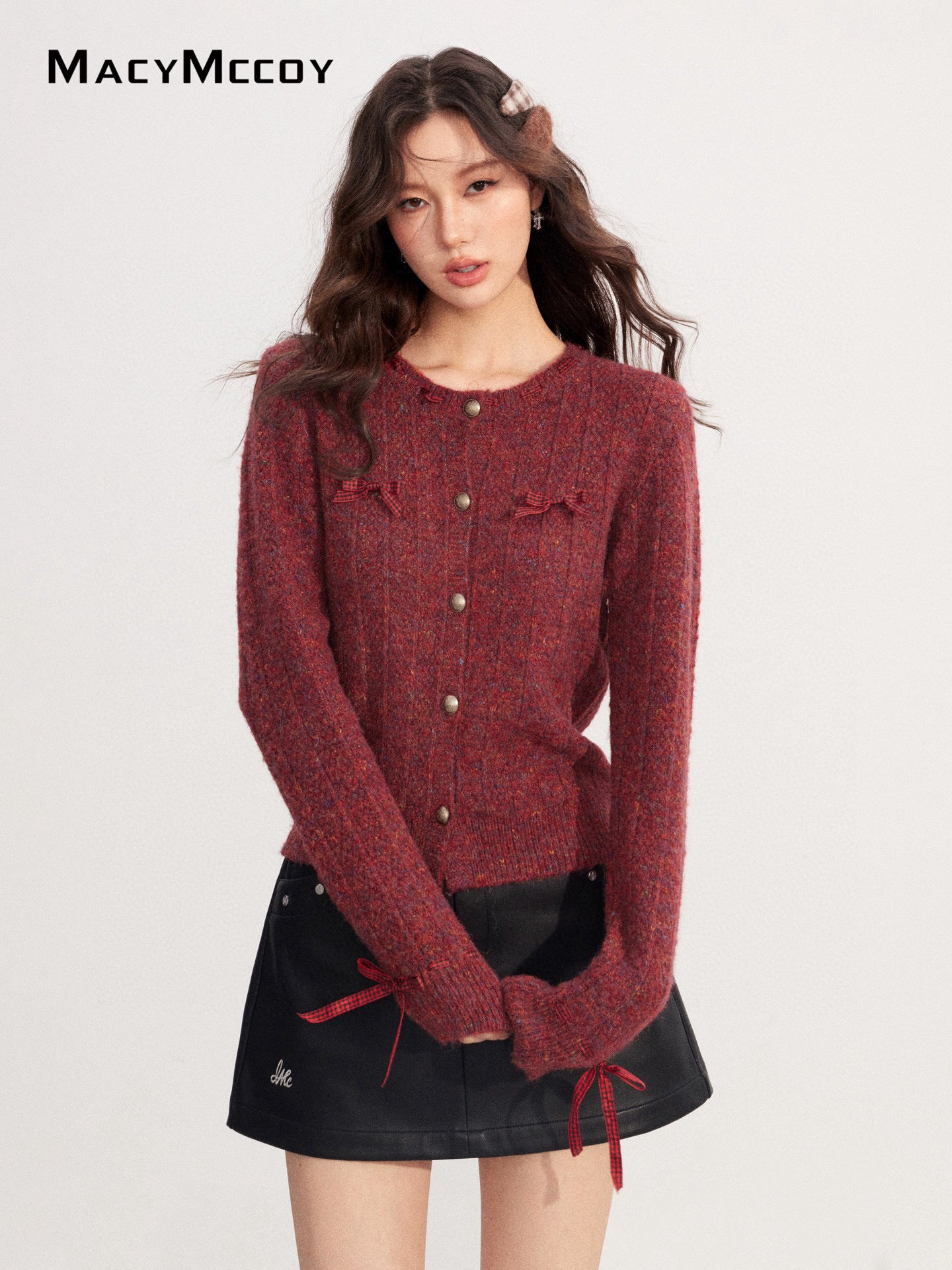 MacyMccoy MMC2025222 Handmade bow sweater