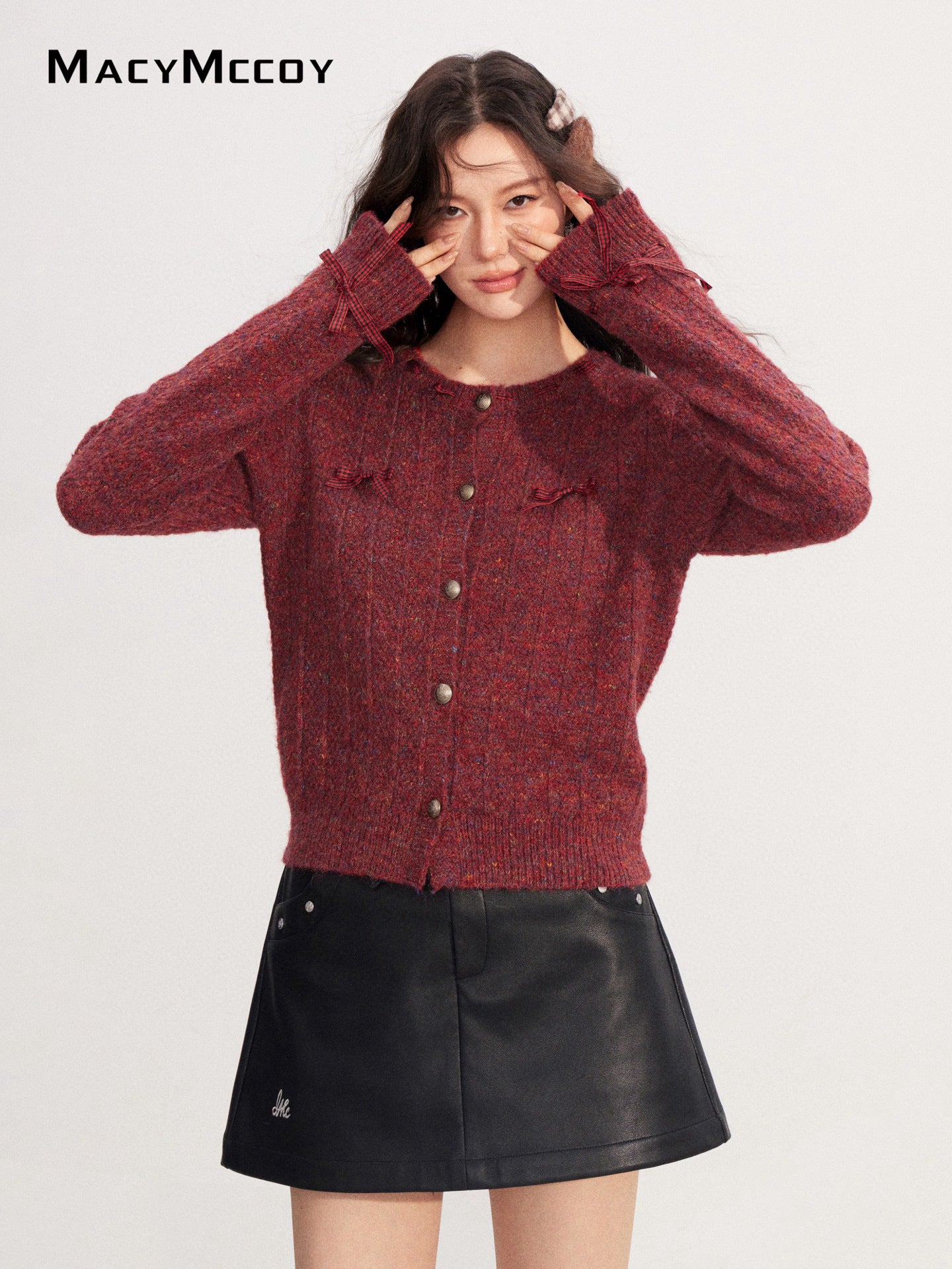 MacyMccoy MMC2025222 Handmade bow sweater