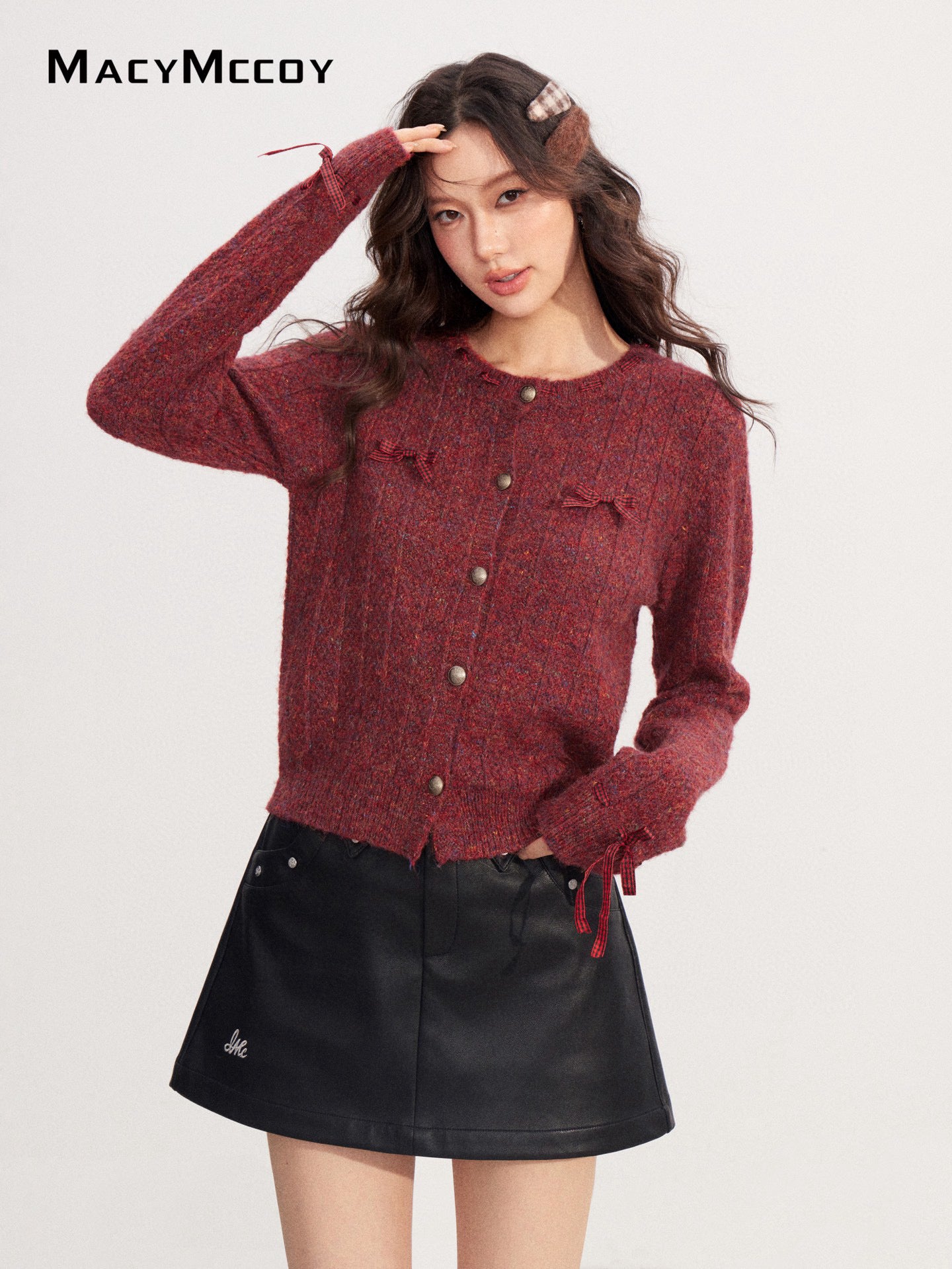 MacyMccoy MMC2025222 Handmade bow sweater