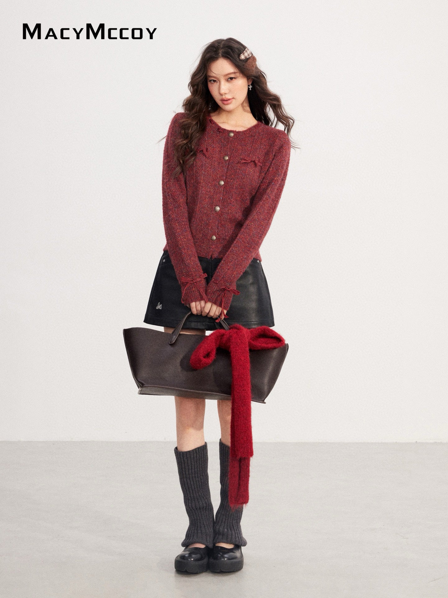 MacyMccoy MMC2025222 Handmade bow sweater