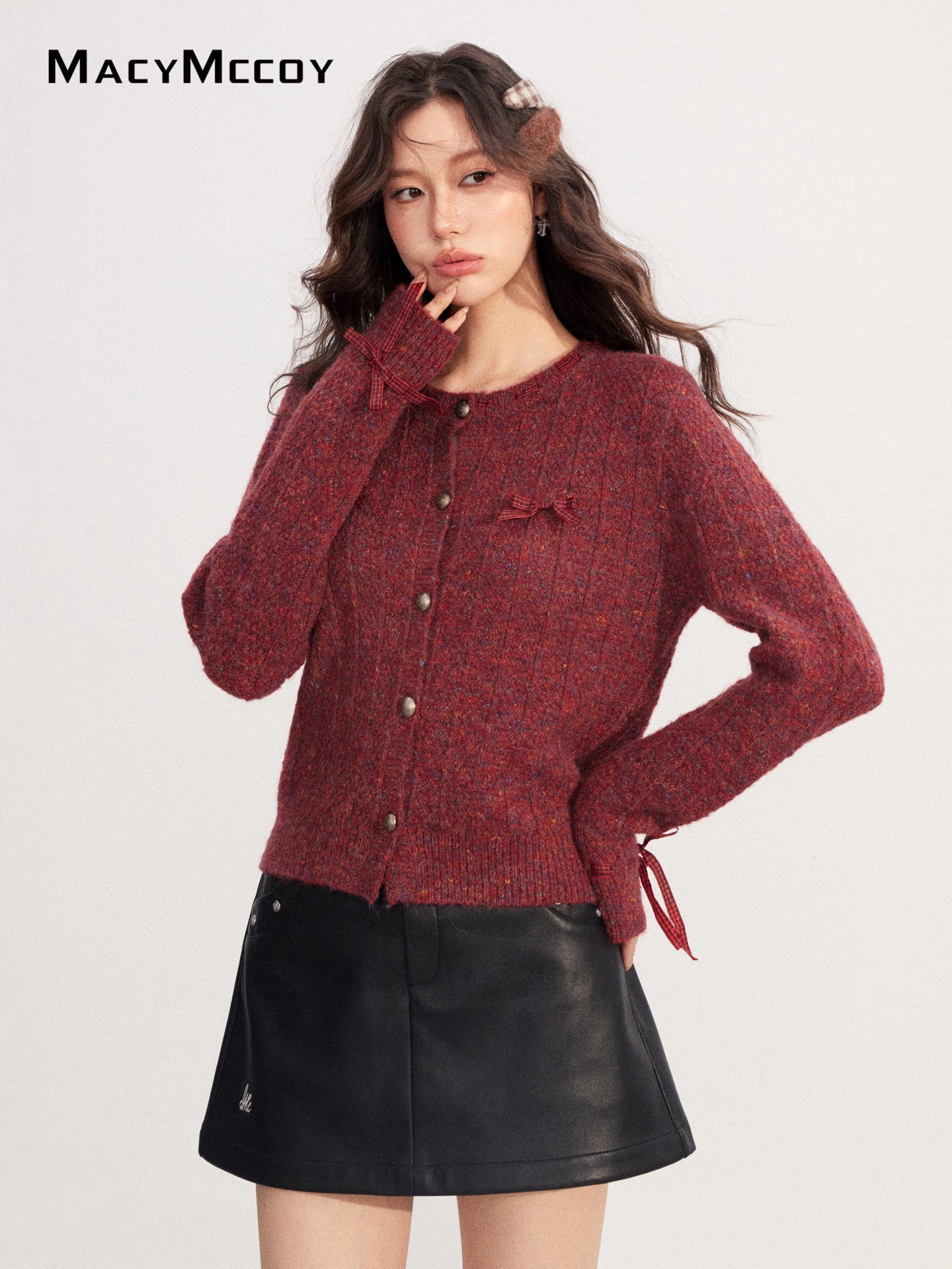 MacyMccoy MMC2025222 Handmade bow sweater