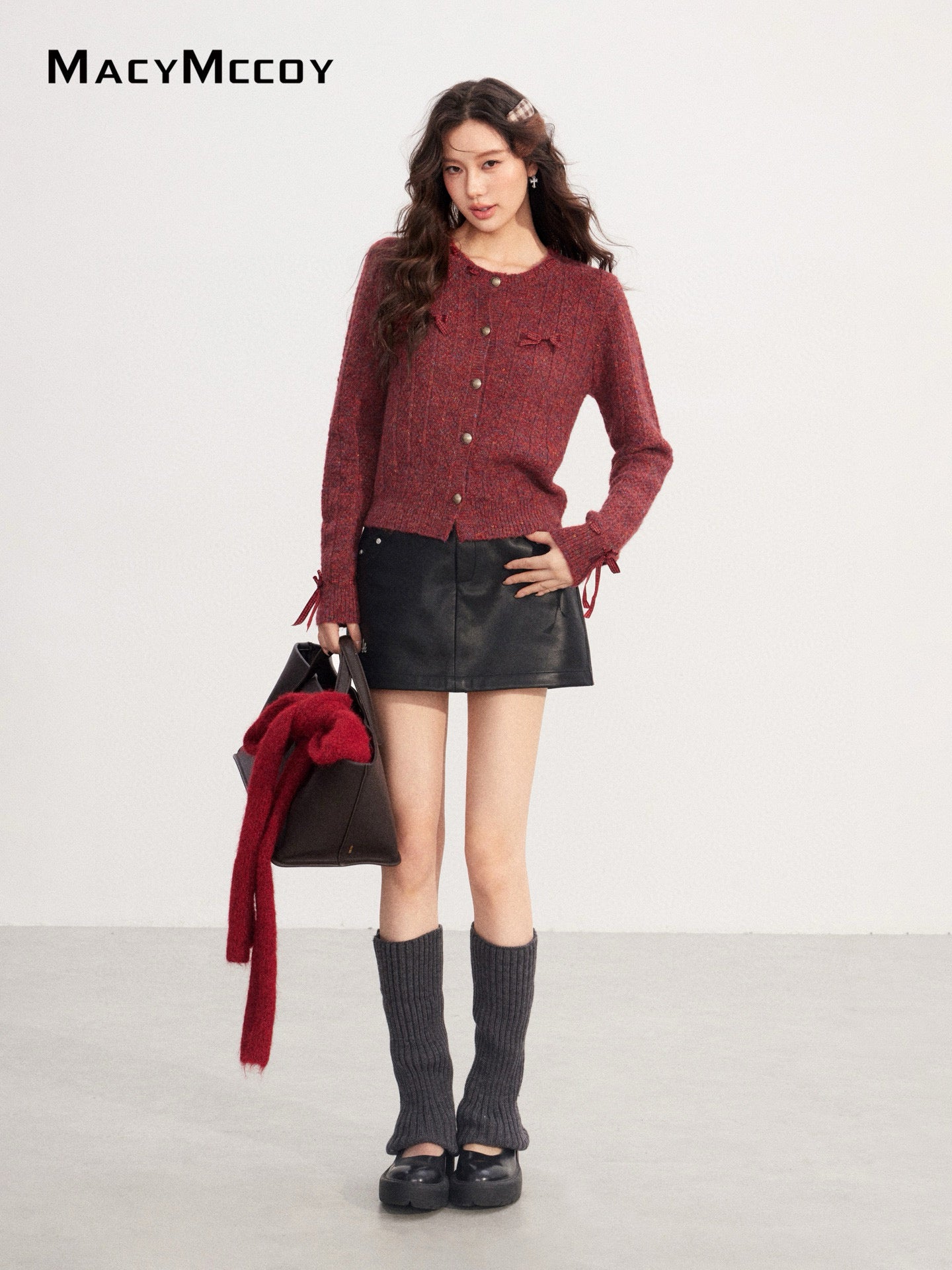 MacyMccoy MMC2025222 Handmade bow sweater