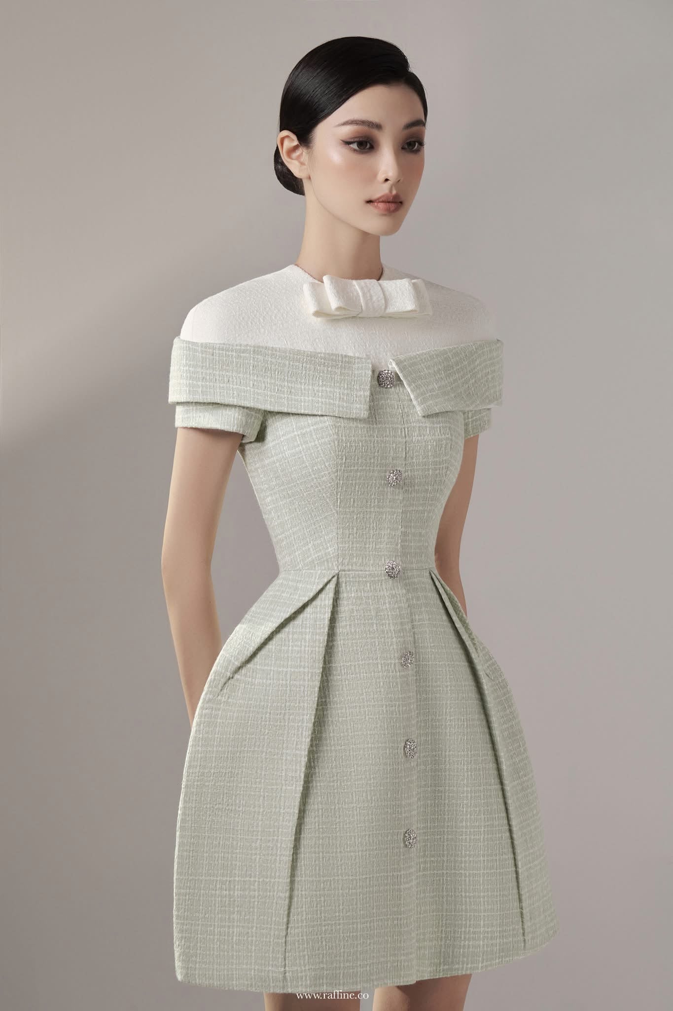 Raffiné ALAIA CAPELET MINI SHIRTDRESS