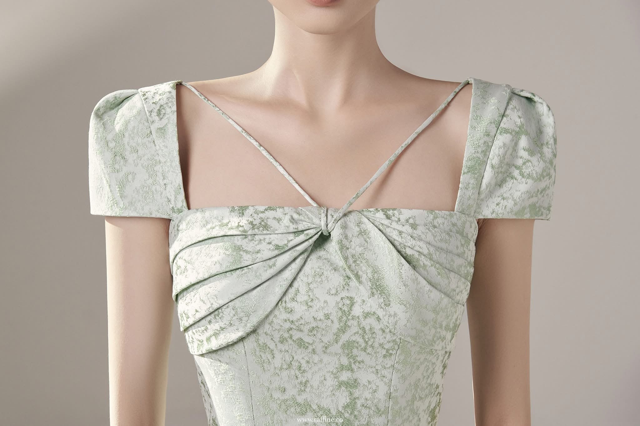 Raffiné ANSELLA PLEAT AND TWIST MINI DRESS