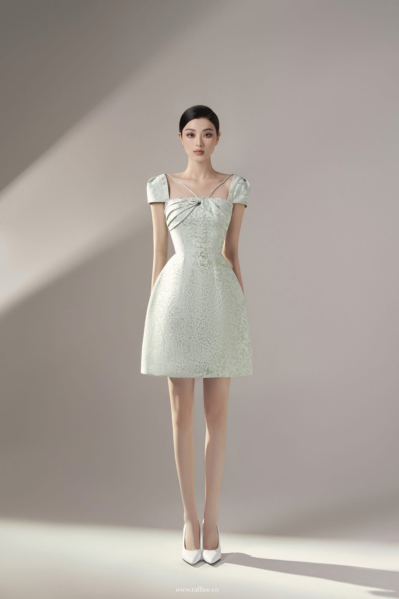 Raffiné ANSELLA PLEAT AND TWIST MINI DRESS