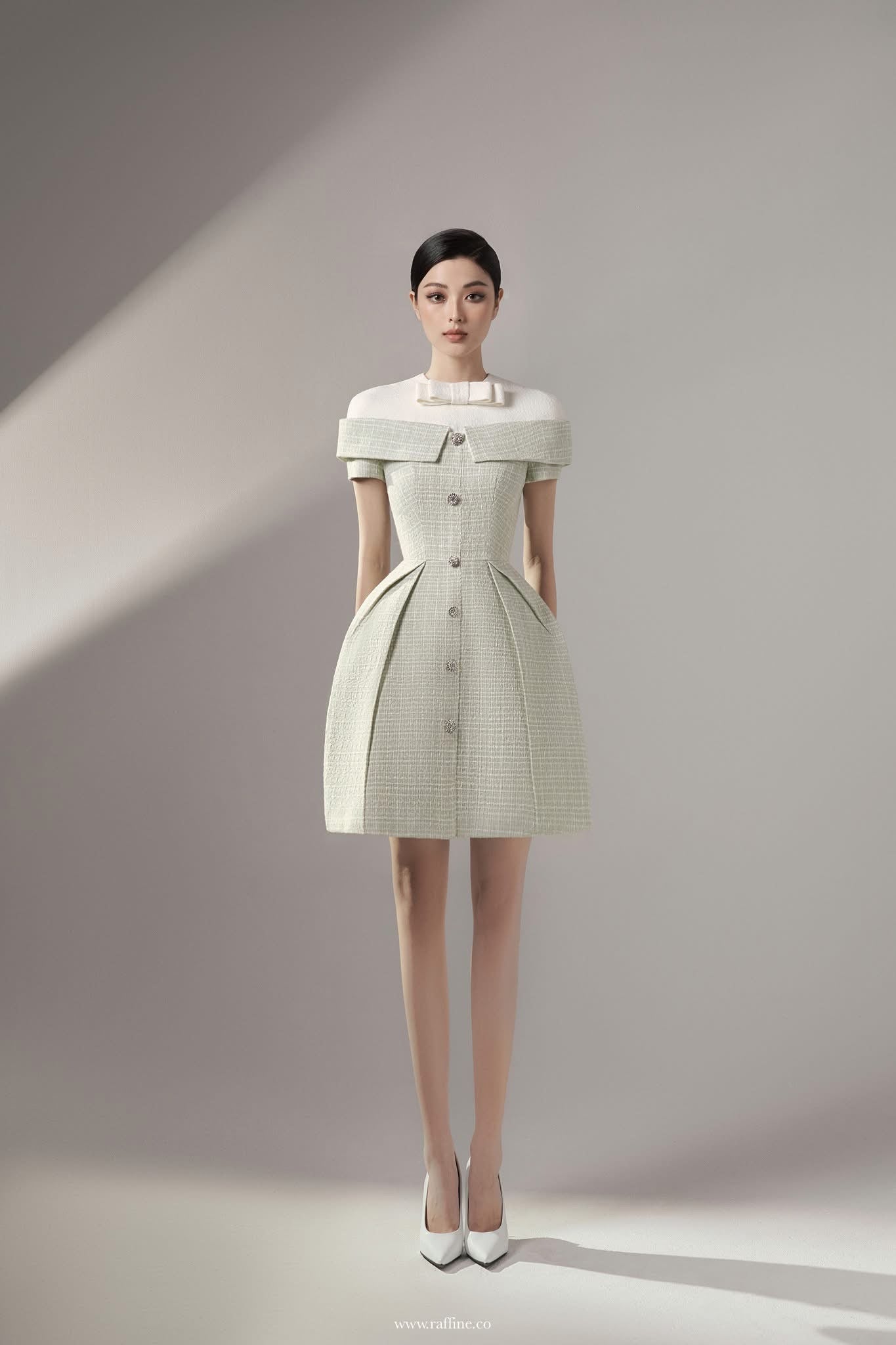 Raffiné ALAIA CAPELET MINI SHIRTDRESS