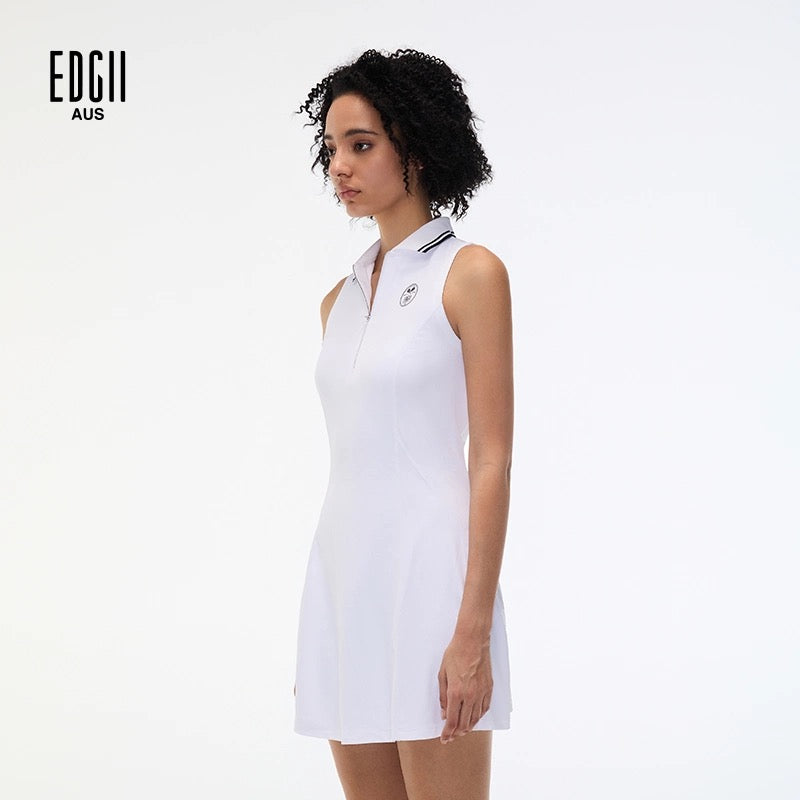 EDGII ED25SS5002 Zipper sleeveless tennis dress (2color)