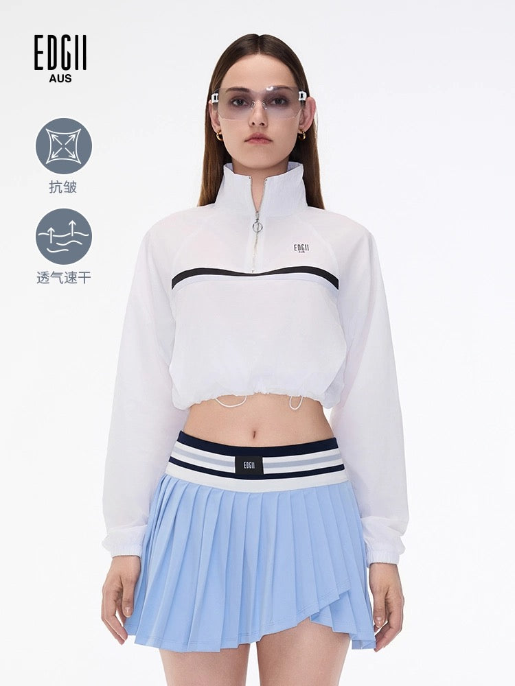 EDGII ED25SS3003 Zipper woven jacket (2color)