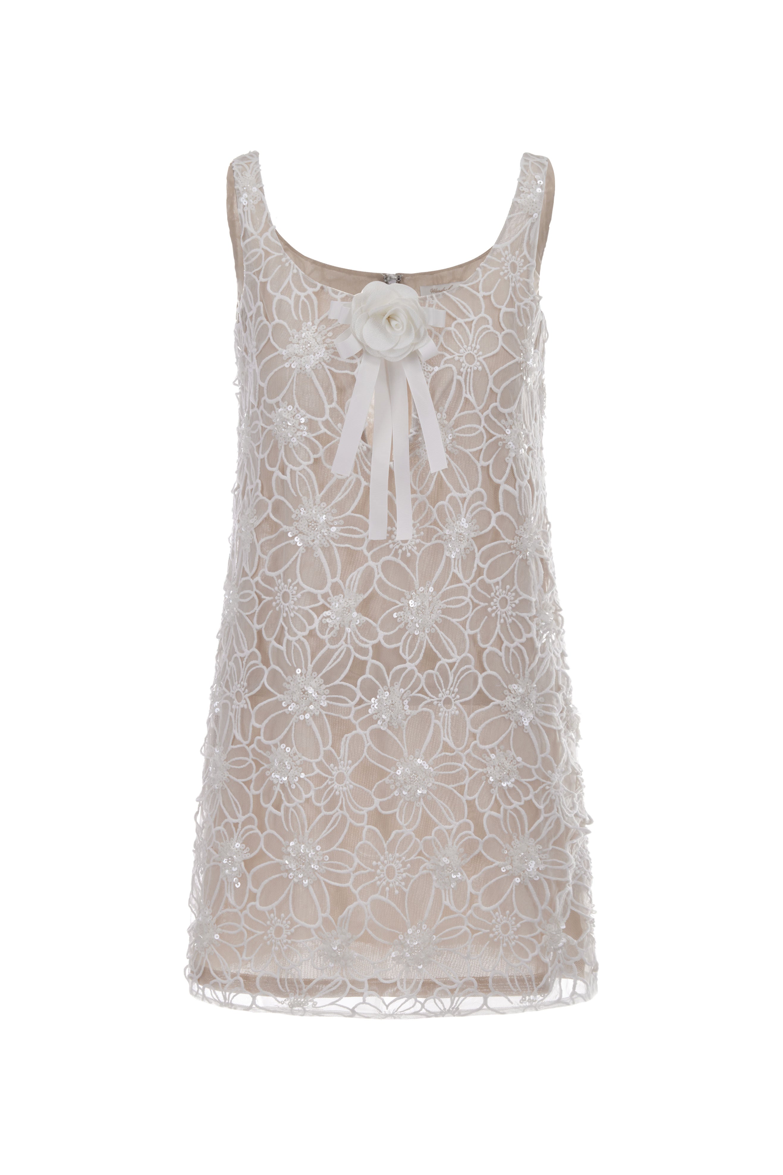 Wardrobes by chen Cutout Beaded Butterfly Embellished Dress