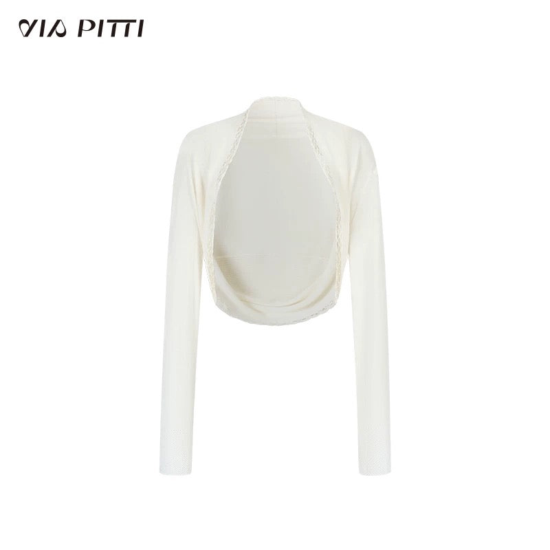 VIA PITTI VIABK451 Heavy duty woolen collar vest + shirt set