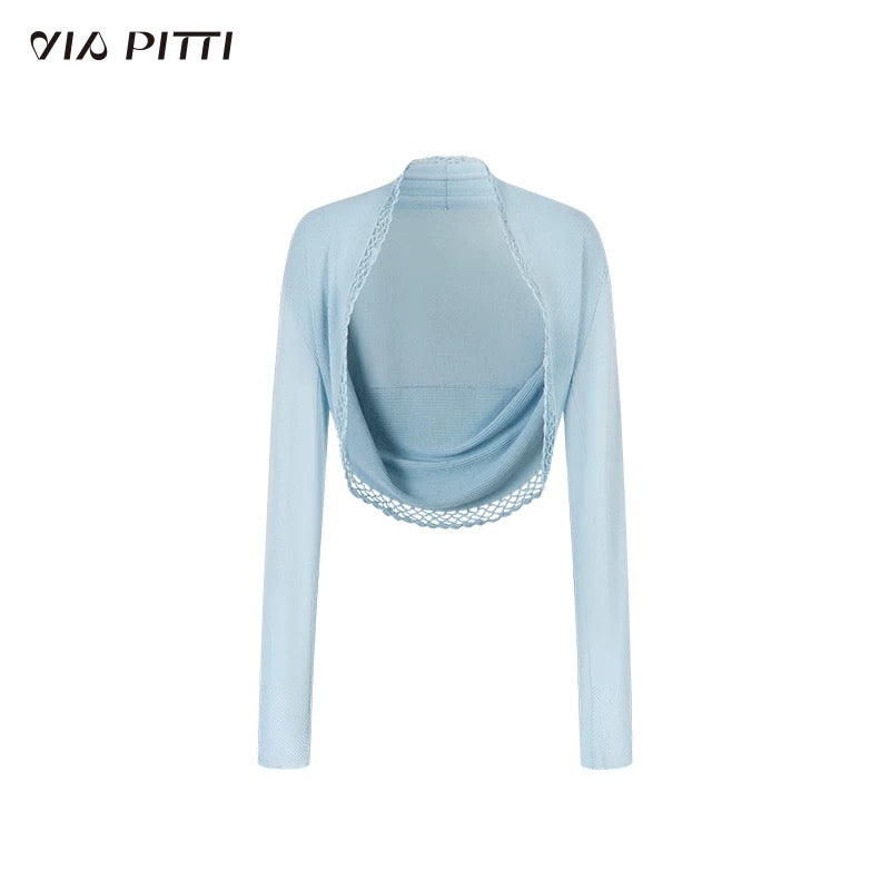 VIA PITTI VIABK451 Heavy duty woolen collar vest + shirt set