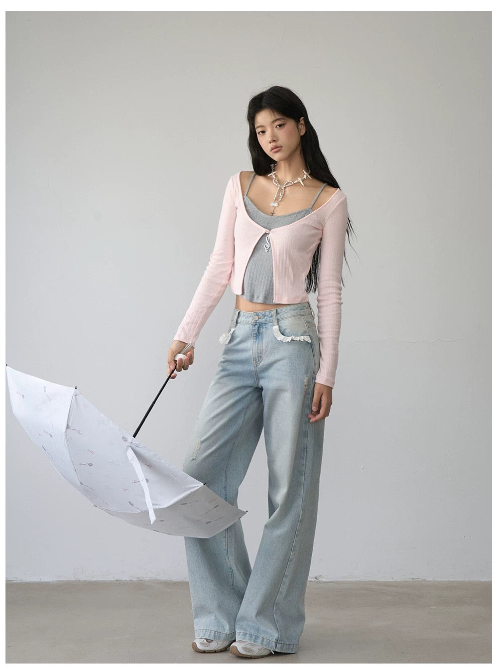 VIA PITTI VIABP446 Lace retro jeans