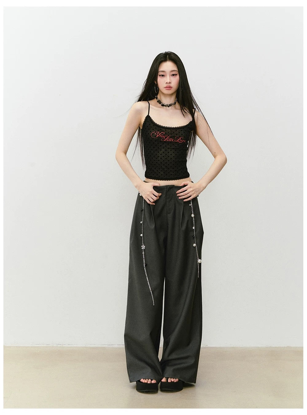VIA PITTI VIAAA029 Casual wide leg suit pants