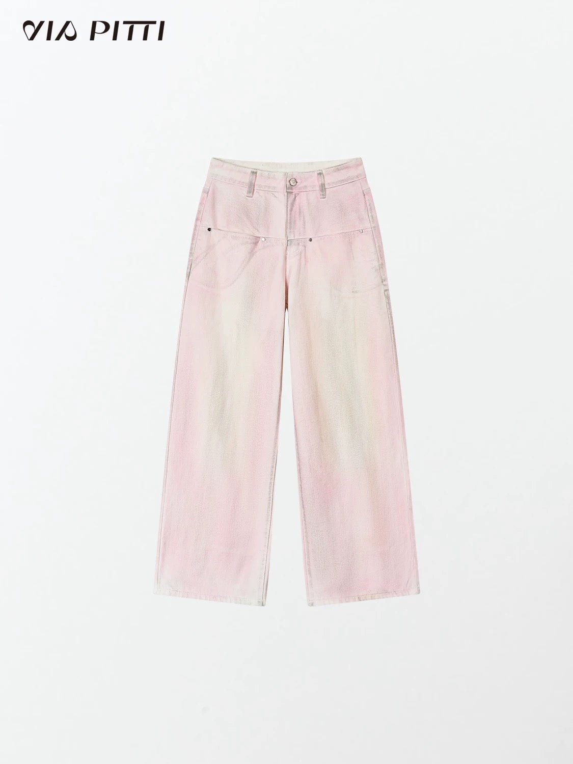 VIA PITTI VIABP439 Vintage pink jeans