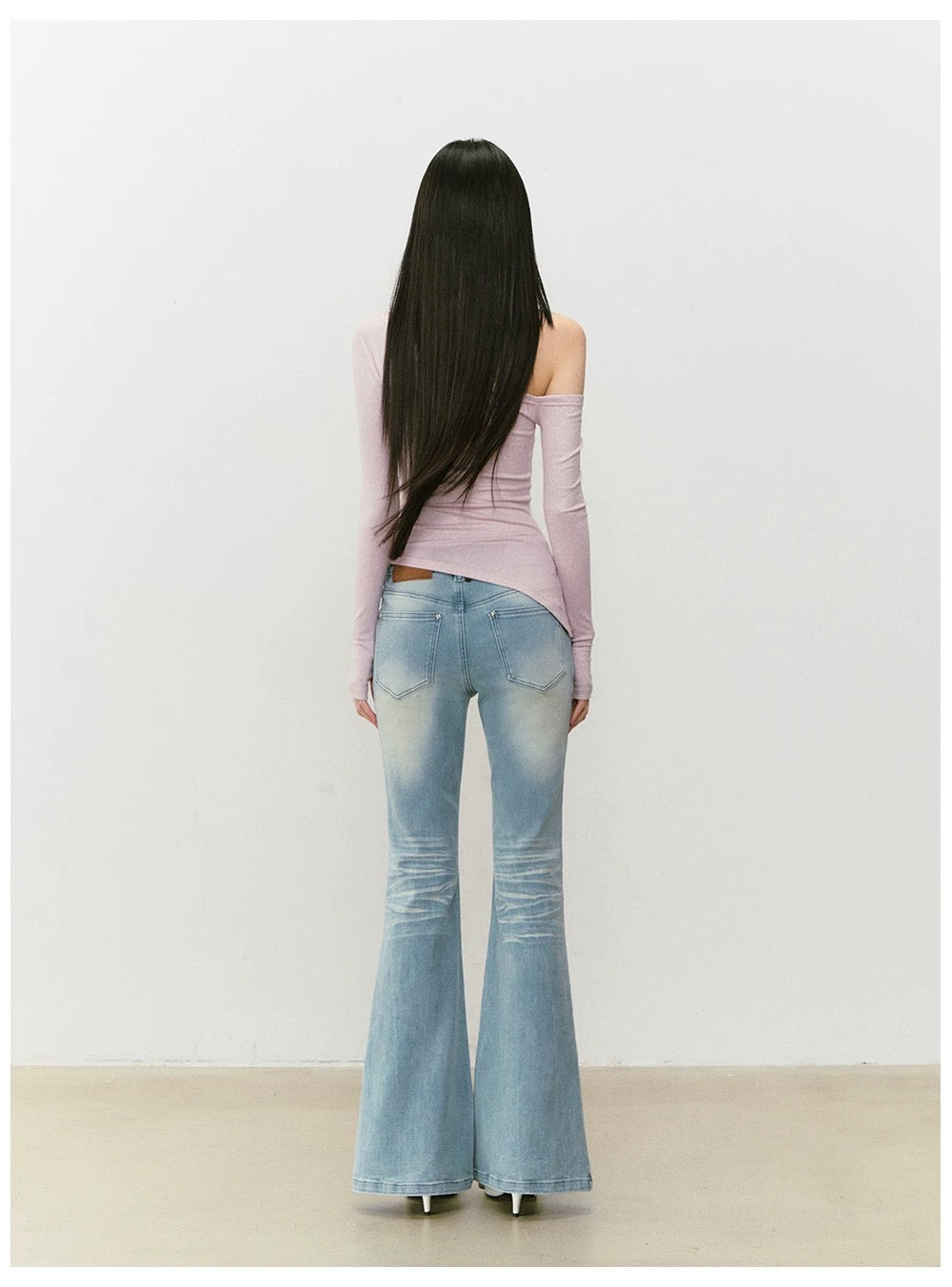 VIA PITTI VIABP442 Slim fit retro micro flared jeans