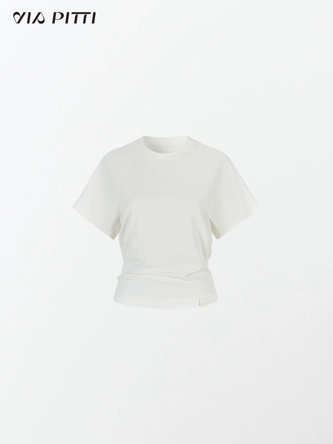 VIA PITTI VIABTP464 Round neck waist cinching loose T-shirt