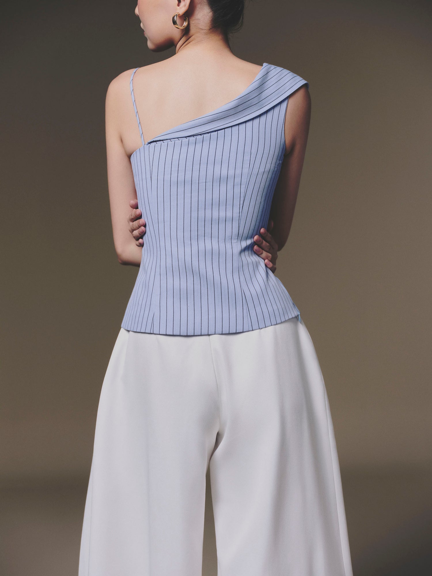 KEIRA TONG Twisted Stripe Top & Samurai Pants