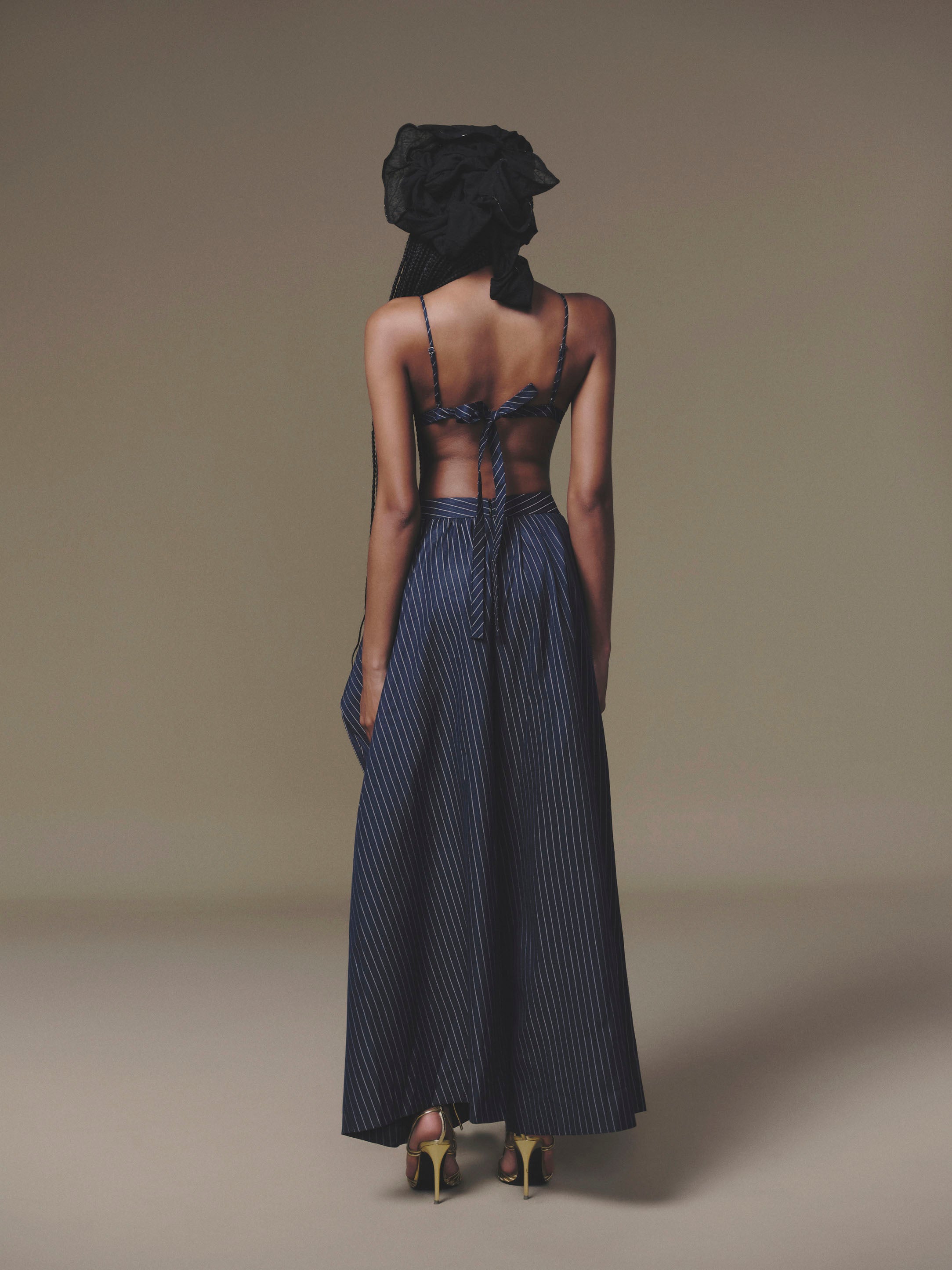 KEIRA TONG Rosellia Bralette & Overlaid Pleated Pant