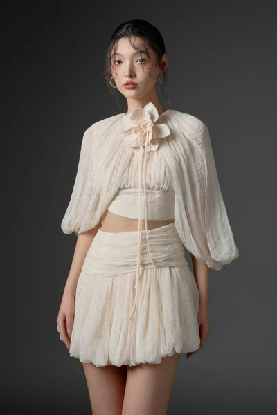 21SIX Qirsh Silk Cut-Out Dress (2color)