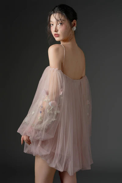21SIX Sulhufah Tulle Flower Dress