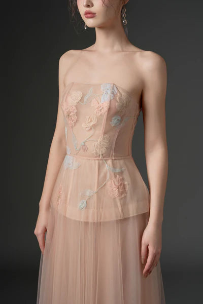 21SIX Samaka Tulle Flower Dress (3color)