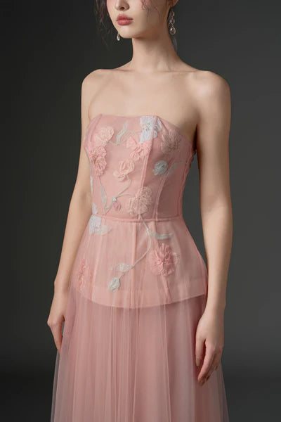 21SIX Samaka Tulle Flower Dress (3color)