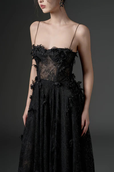 21SIX Ghazal Lace Strappy Dress (3color)