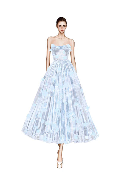 21SIX Ghazal Lace Strappy Dress (3color)