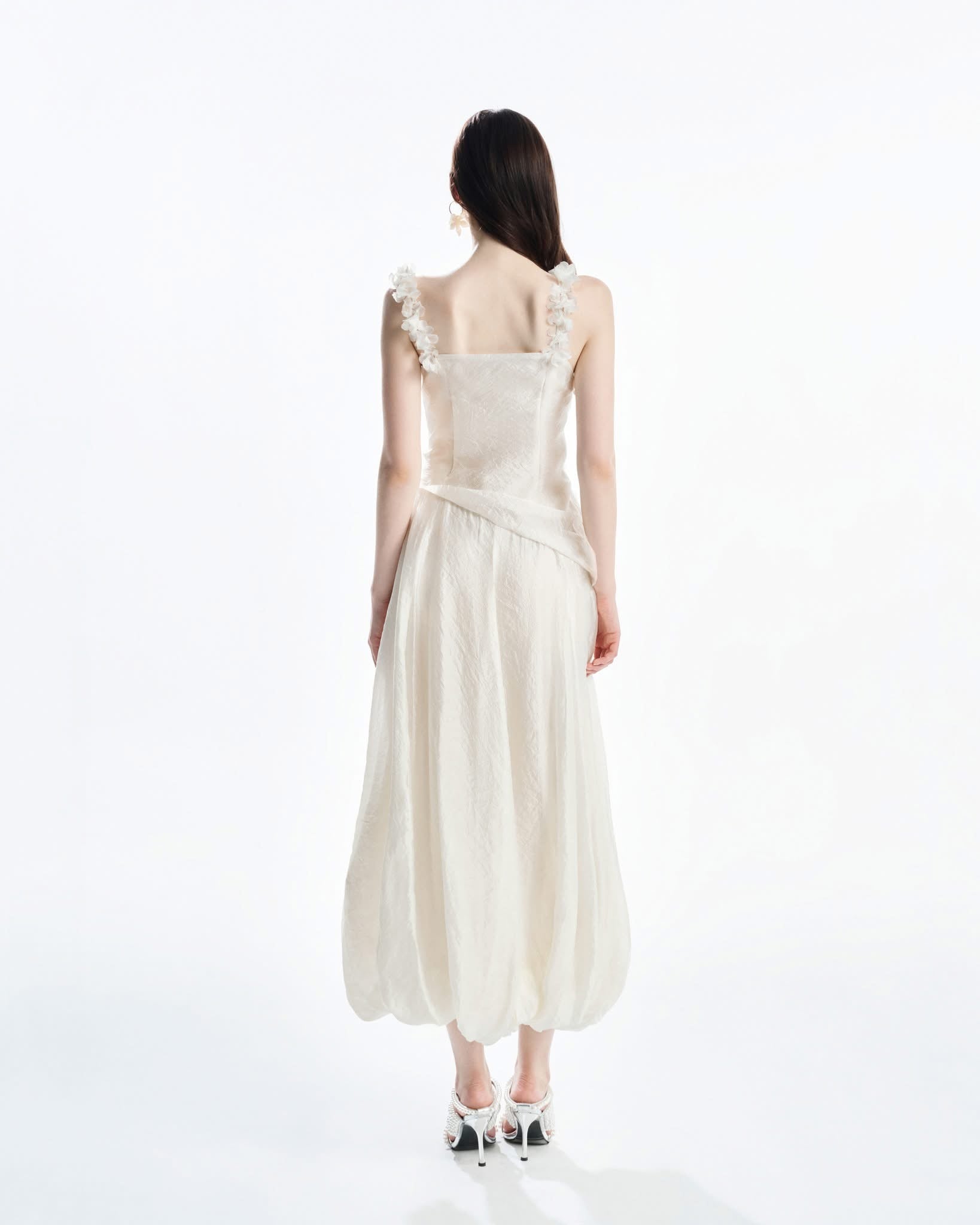 MUST HAVE 3D Floral Straps Wrap Dress