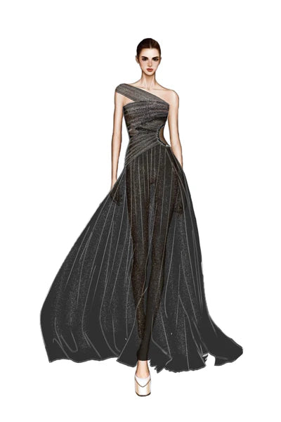 21SIX Dajajah Glitter Tulle Dress (6color)