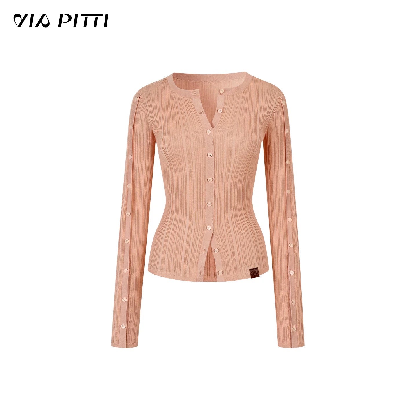 VIA PITTI VIADK603 Button waist knitted cardigan