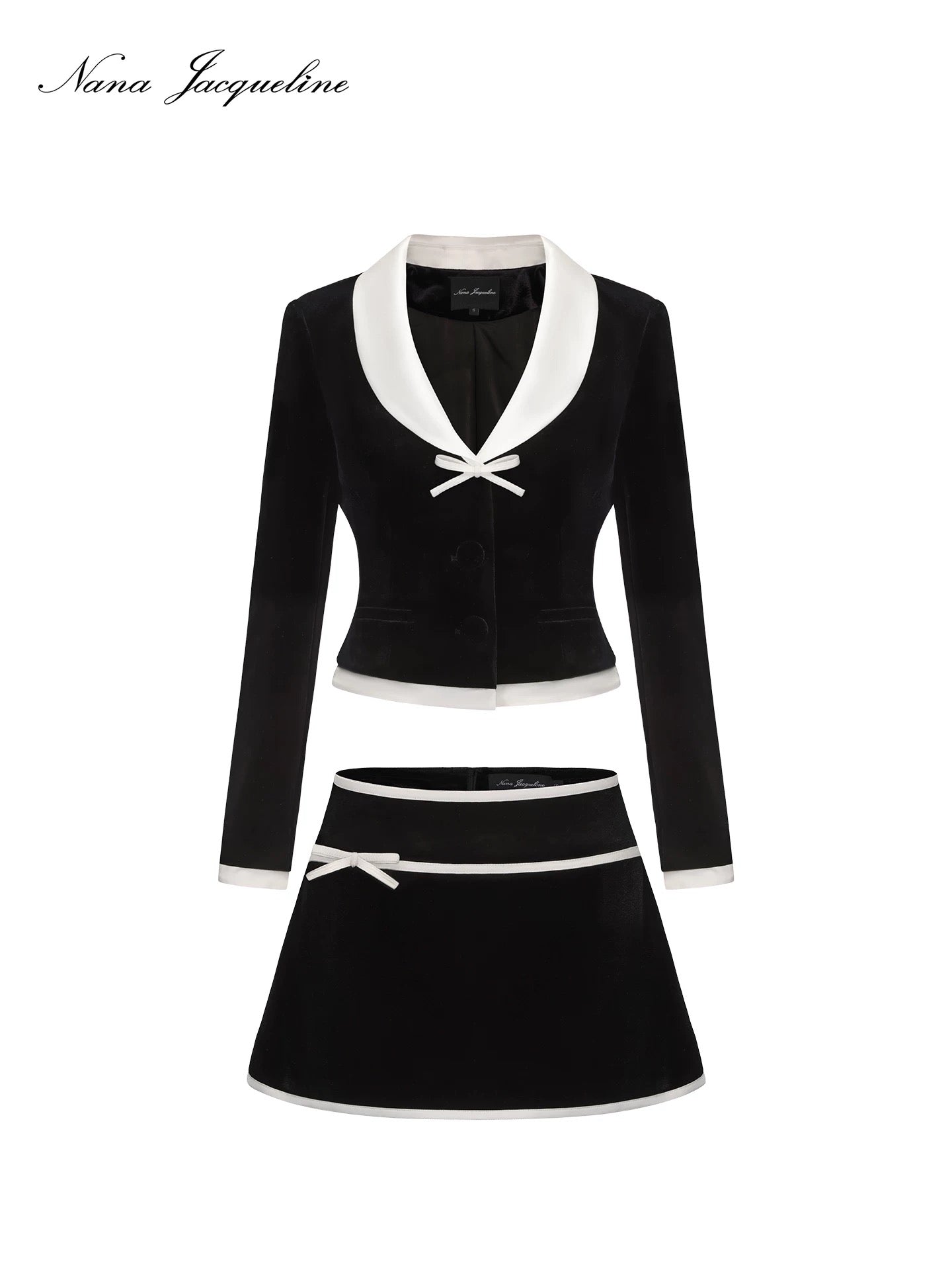 Nana Jacqueline 13 Victoria Velvet Blazer + Victoria Velvet Mini Skirt