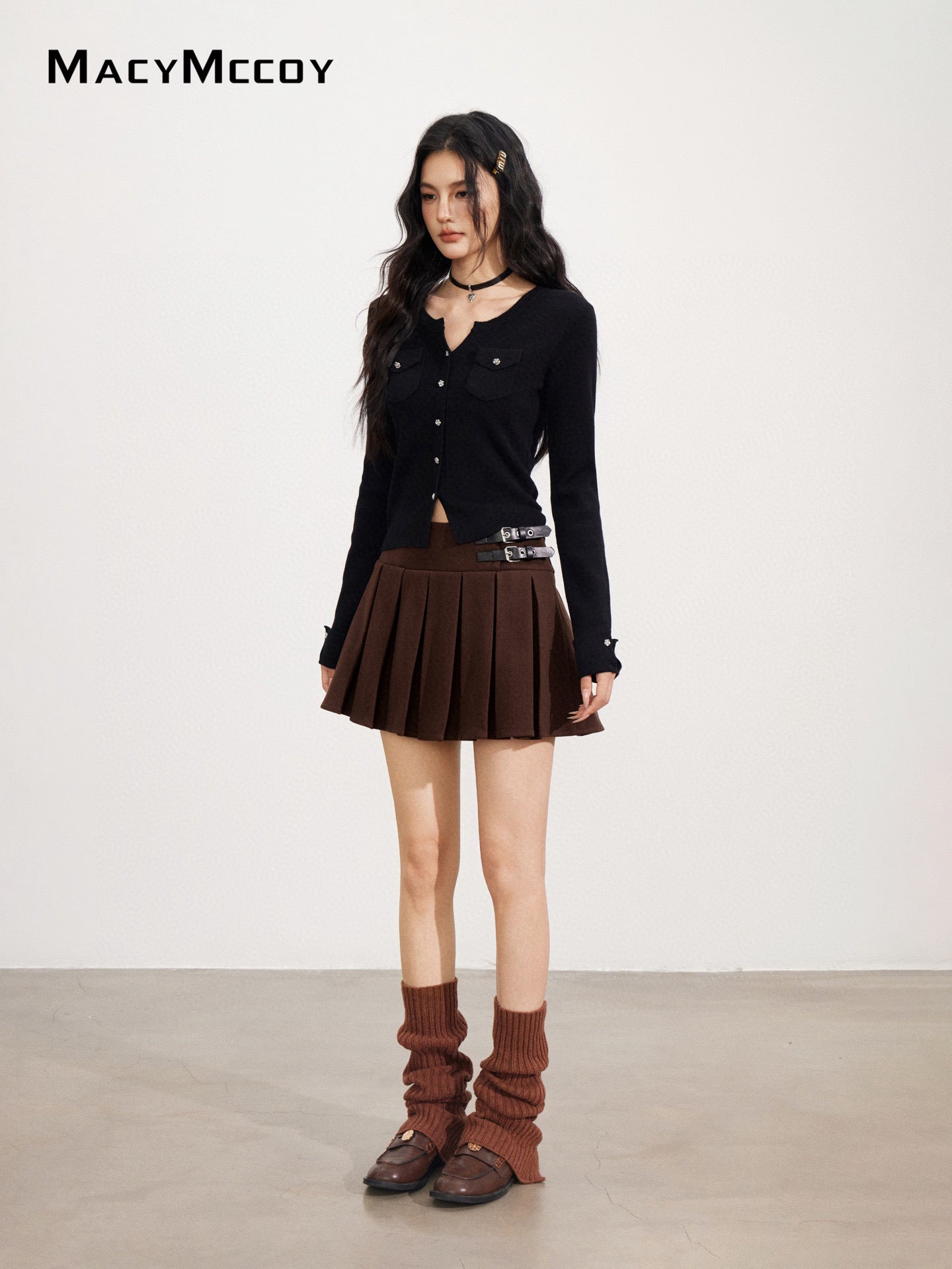 MacyMccoy MMC2025170 Knitted bottom shirt with patch pocket