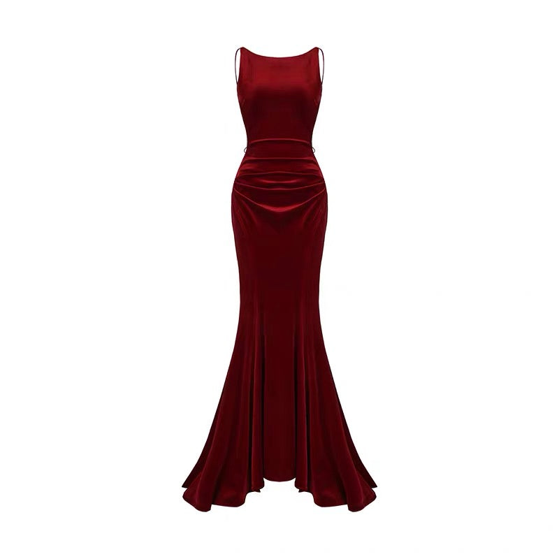 Nana Jacqueline Pauline Velvet Dress