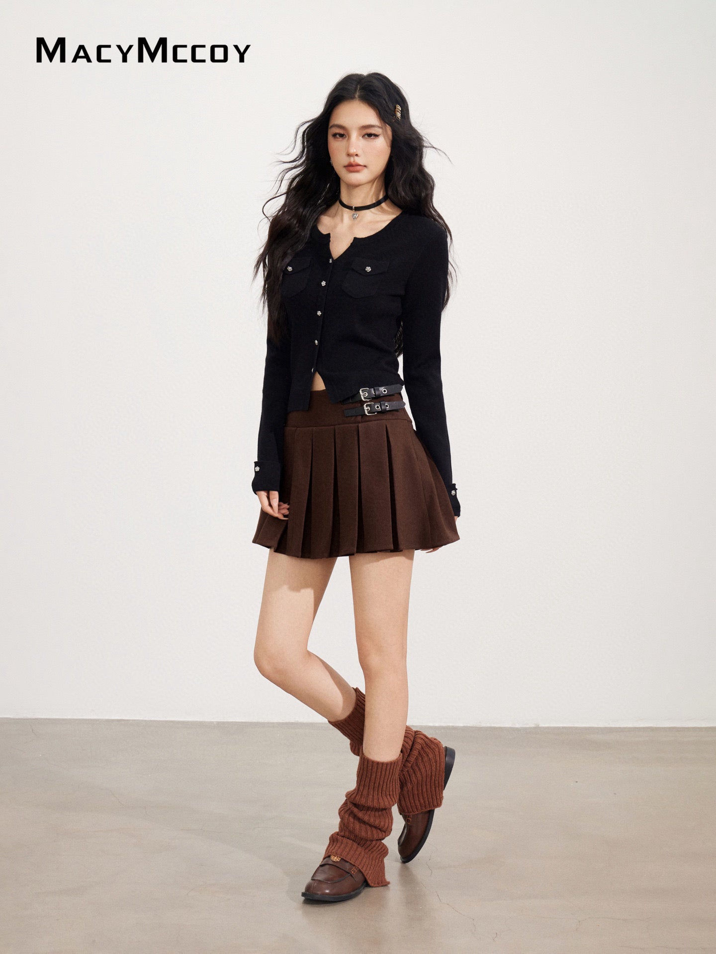 MacyMccoy MMC2025170 Knitted bottom shirt with patch pocket