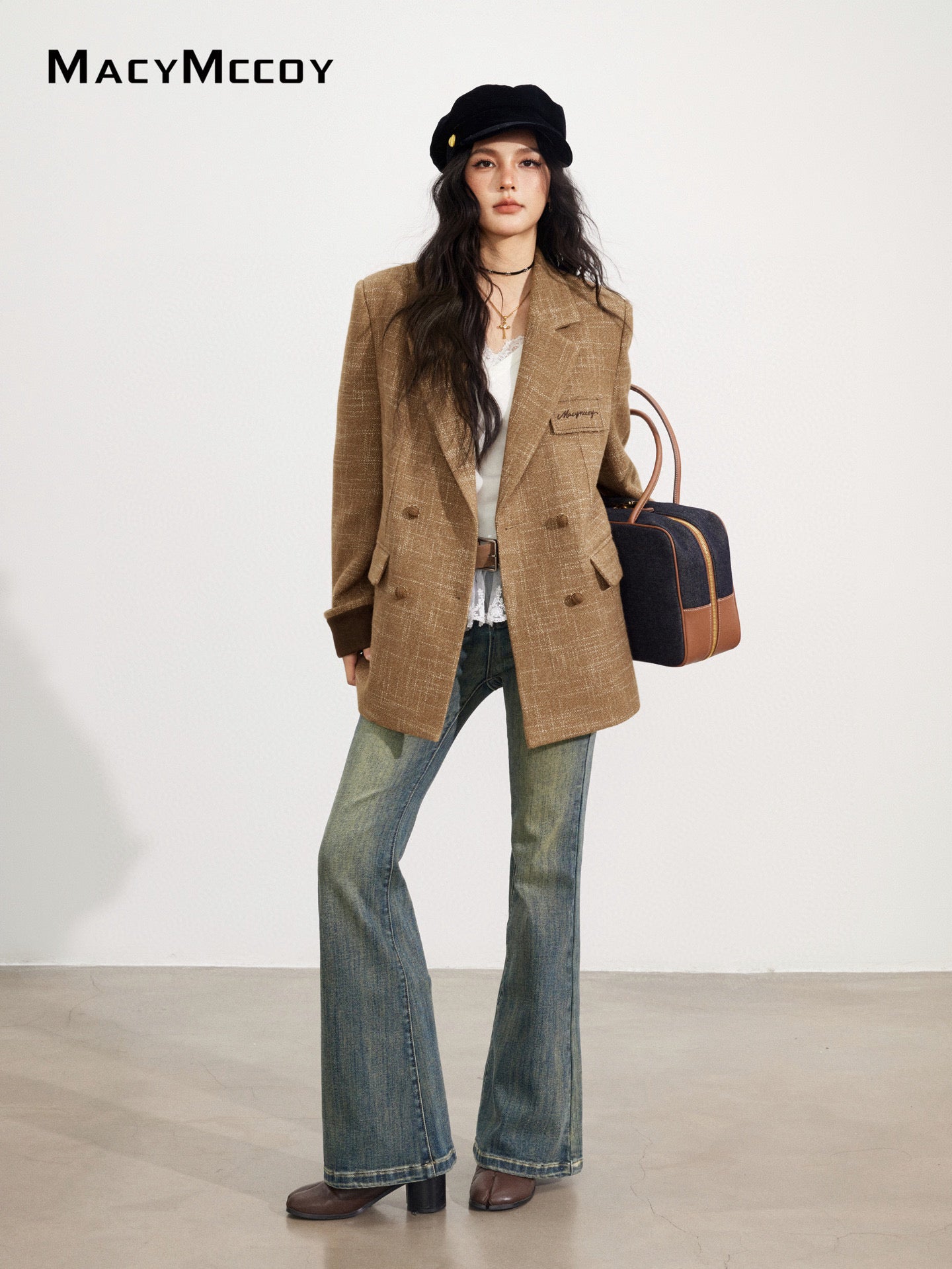 MacyMccoy MMC2025166 Vintage woolen suit jacket