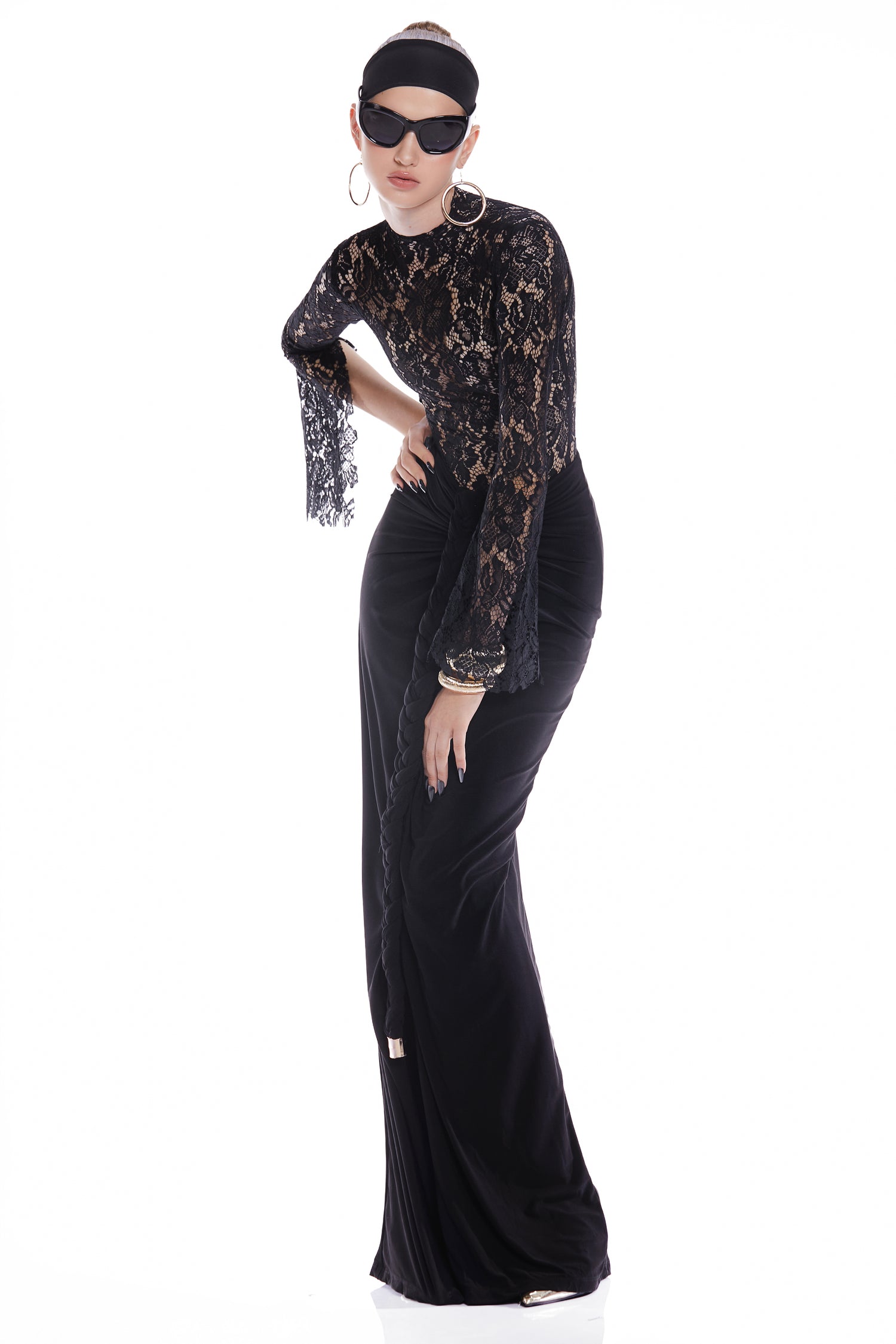 MAEL FEMME GWEN LACE BODYSUIT & SADIE SKIRT(2 colors)