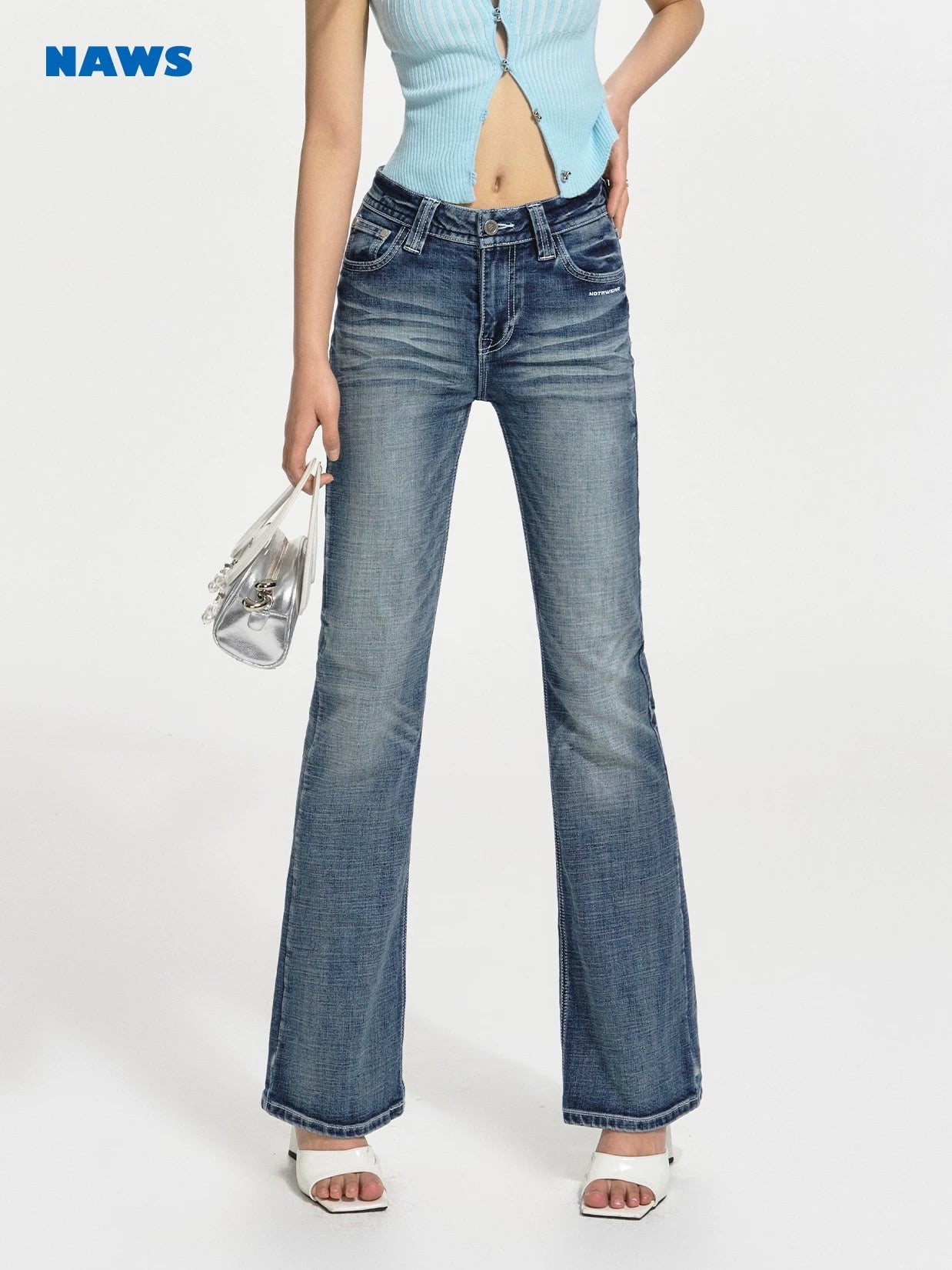 NAWS Low waisted and slightly elastic jeans