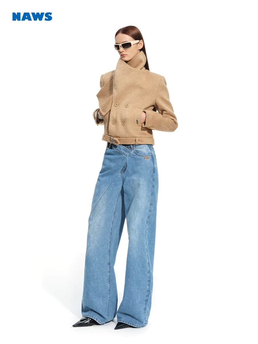 NAWS Scarf woolen coat