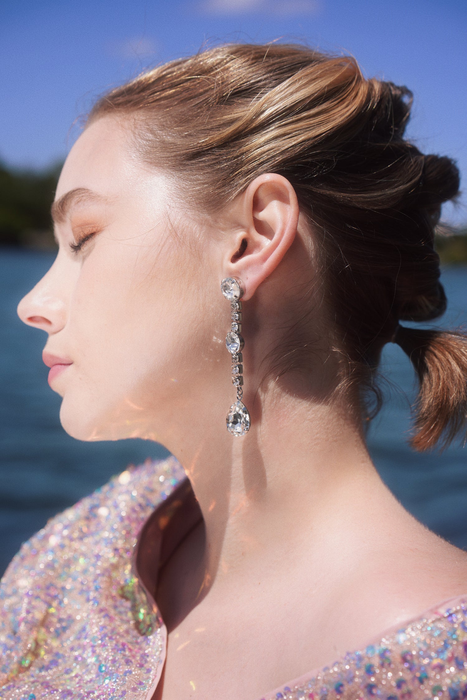 My Rosebar Icy Earring