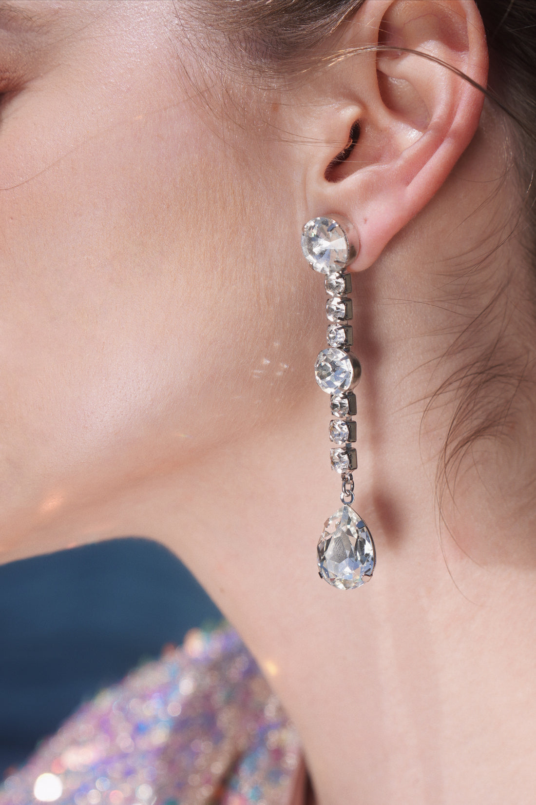 My Rosebar Icy Earring