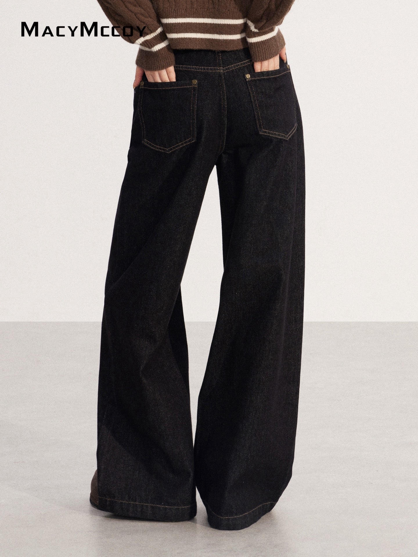 MacyMccoy MMC2025232 Vintage Embroidered Cowboy Wide Leg Pants