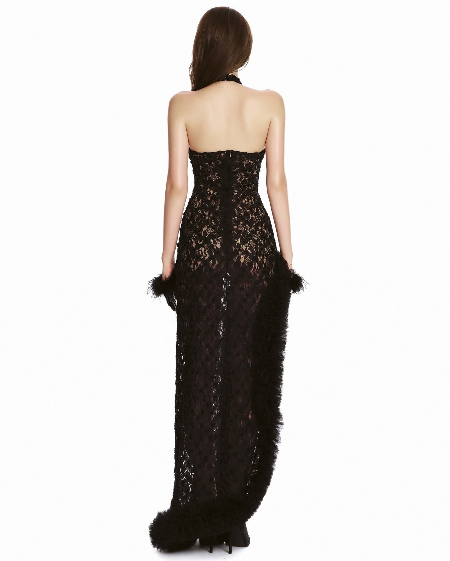 Moulinrose Raven Lace Dress