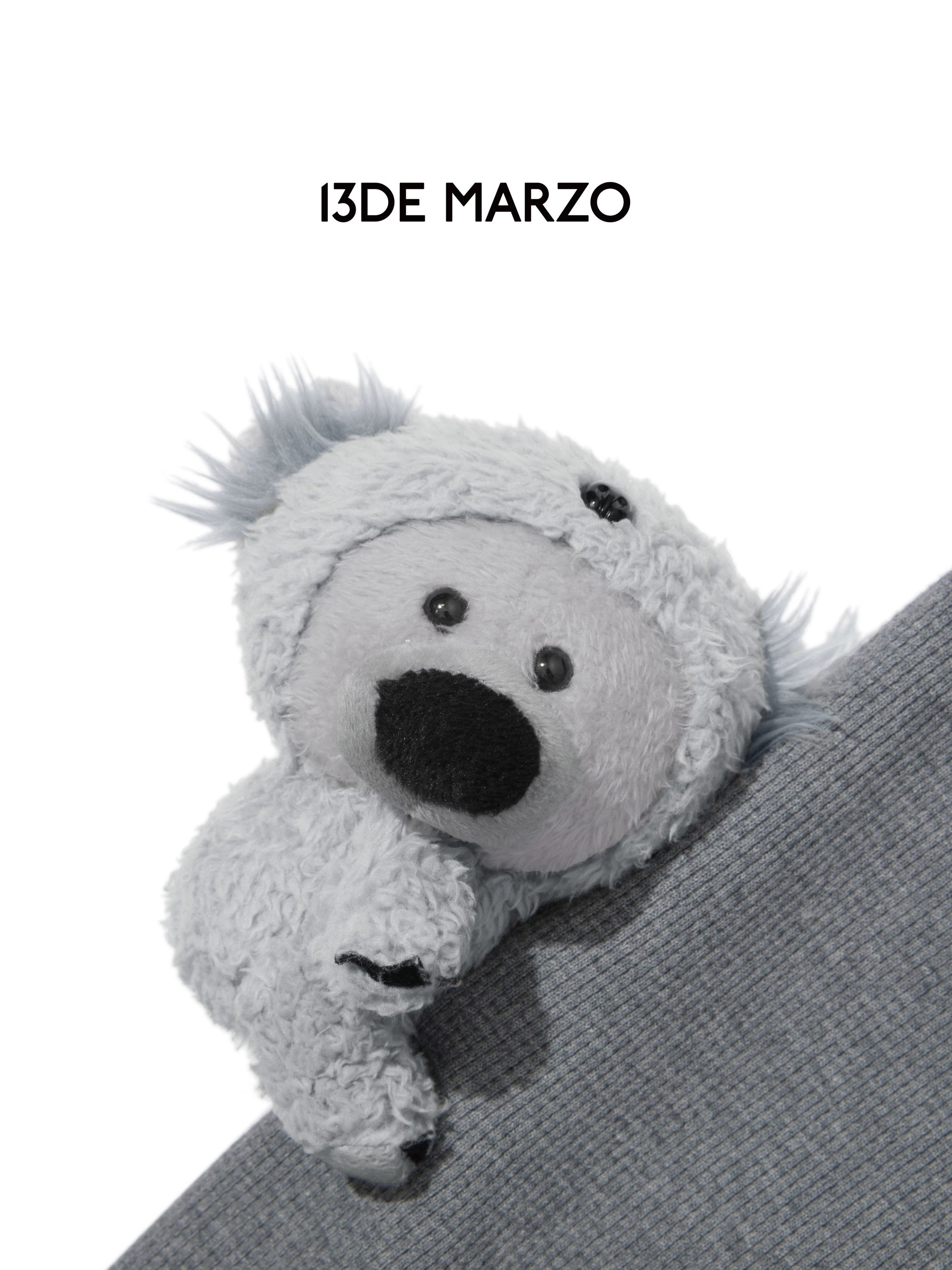13DE MARZO Koala Coat Cute Grey Hoodie