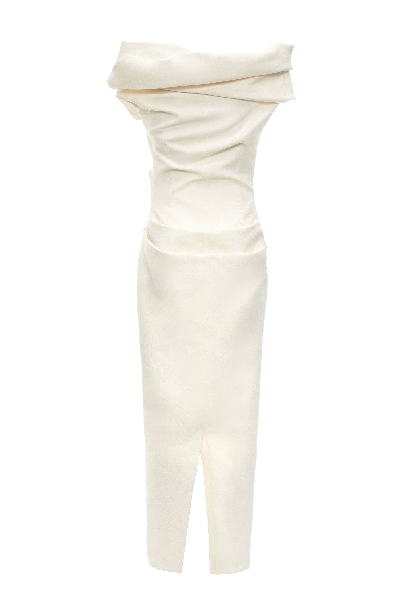 DATT ROSE DRAPED MIDI DRESS