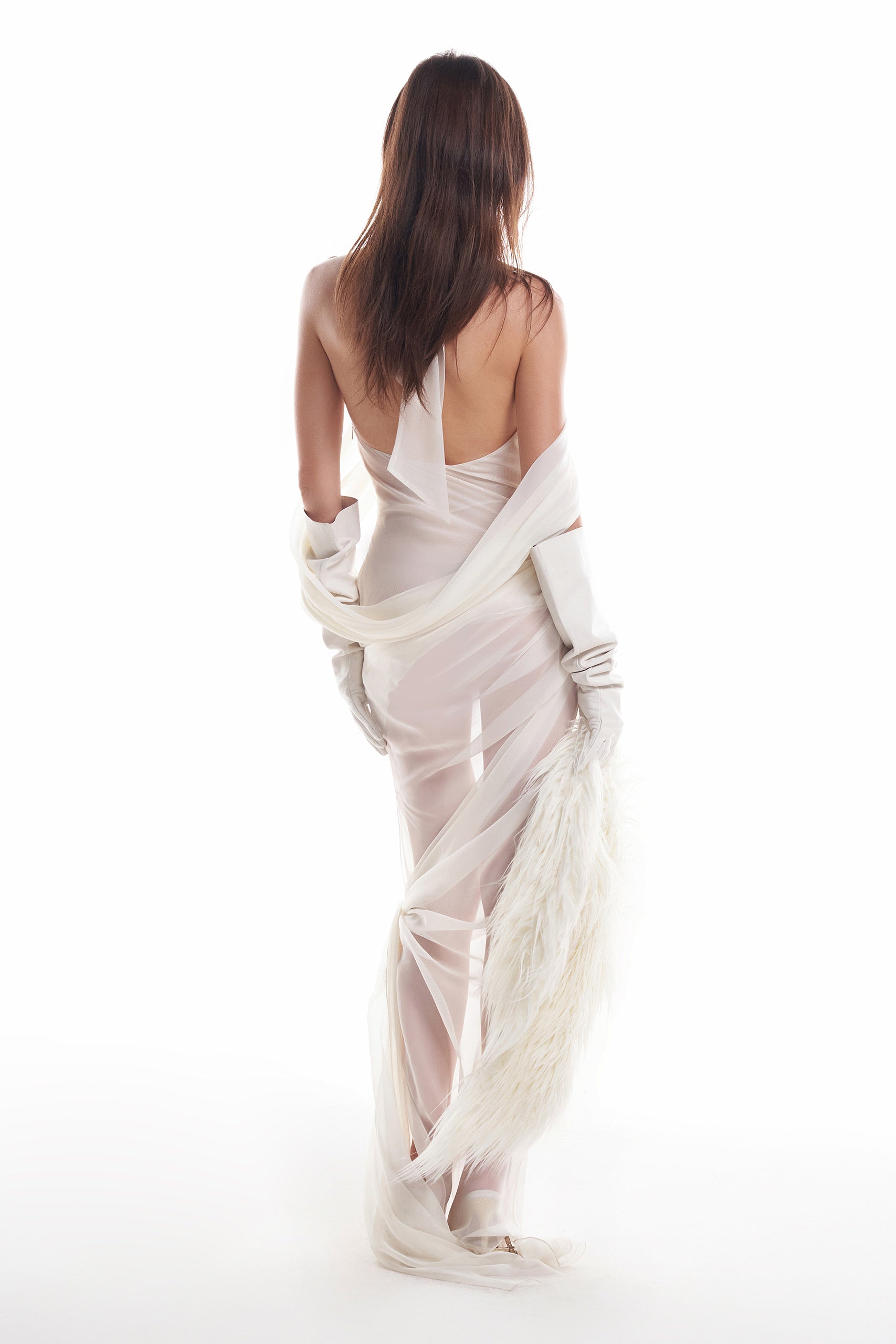 DATT AURORE CHIFFON GOWN (2COLOR)