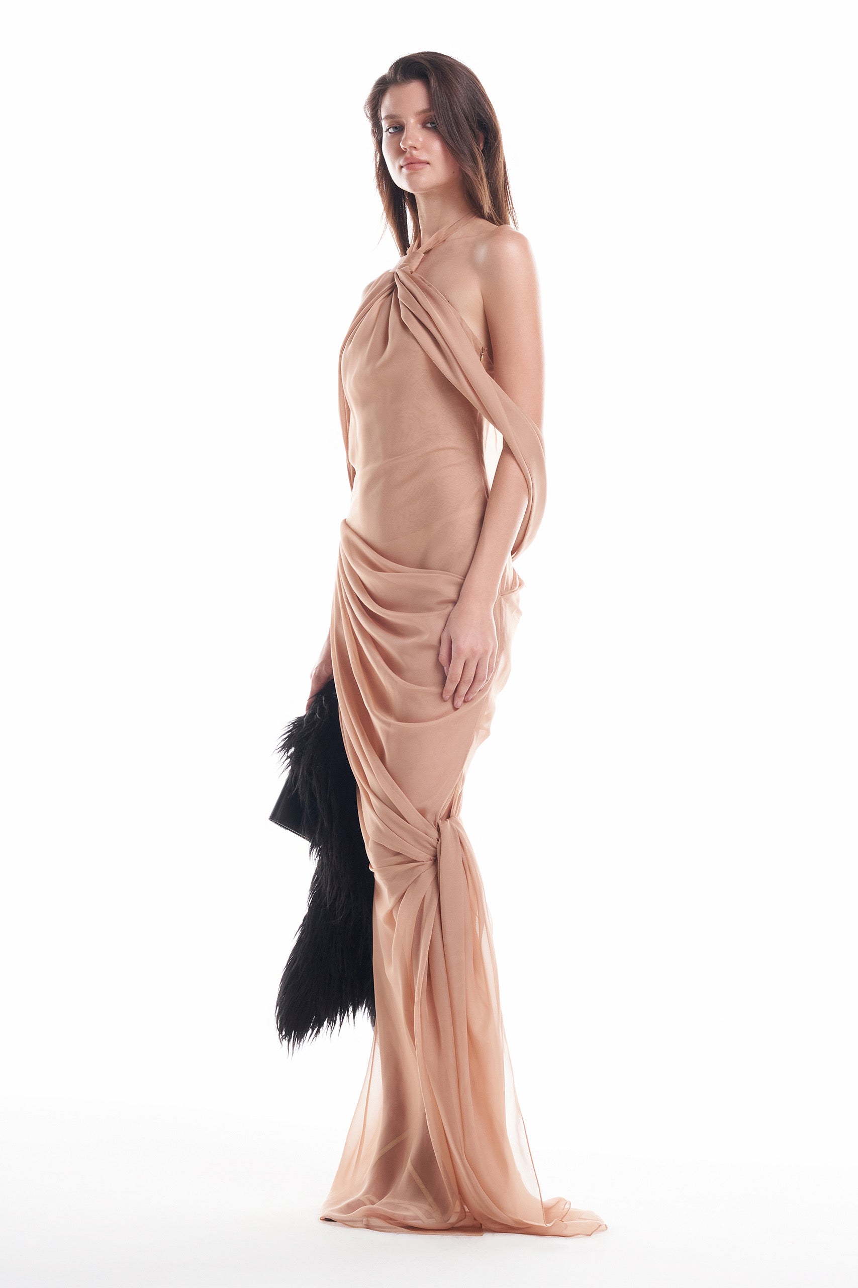 DATT AURORE CHIFFON GOWN (2COLOR)