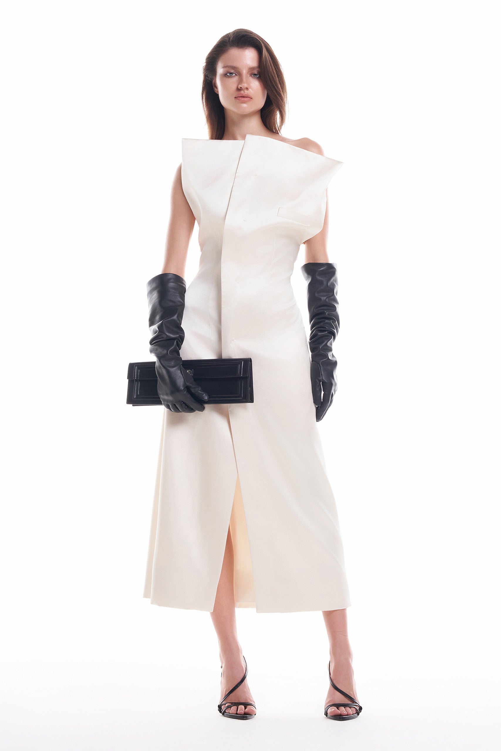 DATT FLORALE SILK MIDI DRESS(2COLOR)