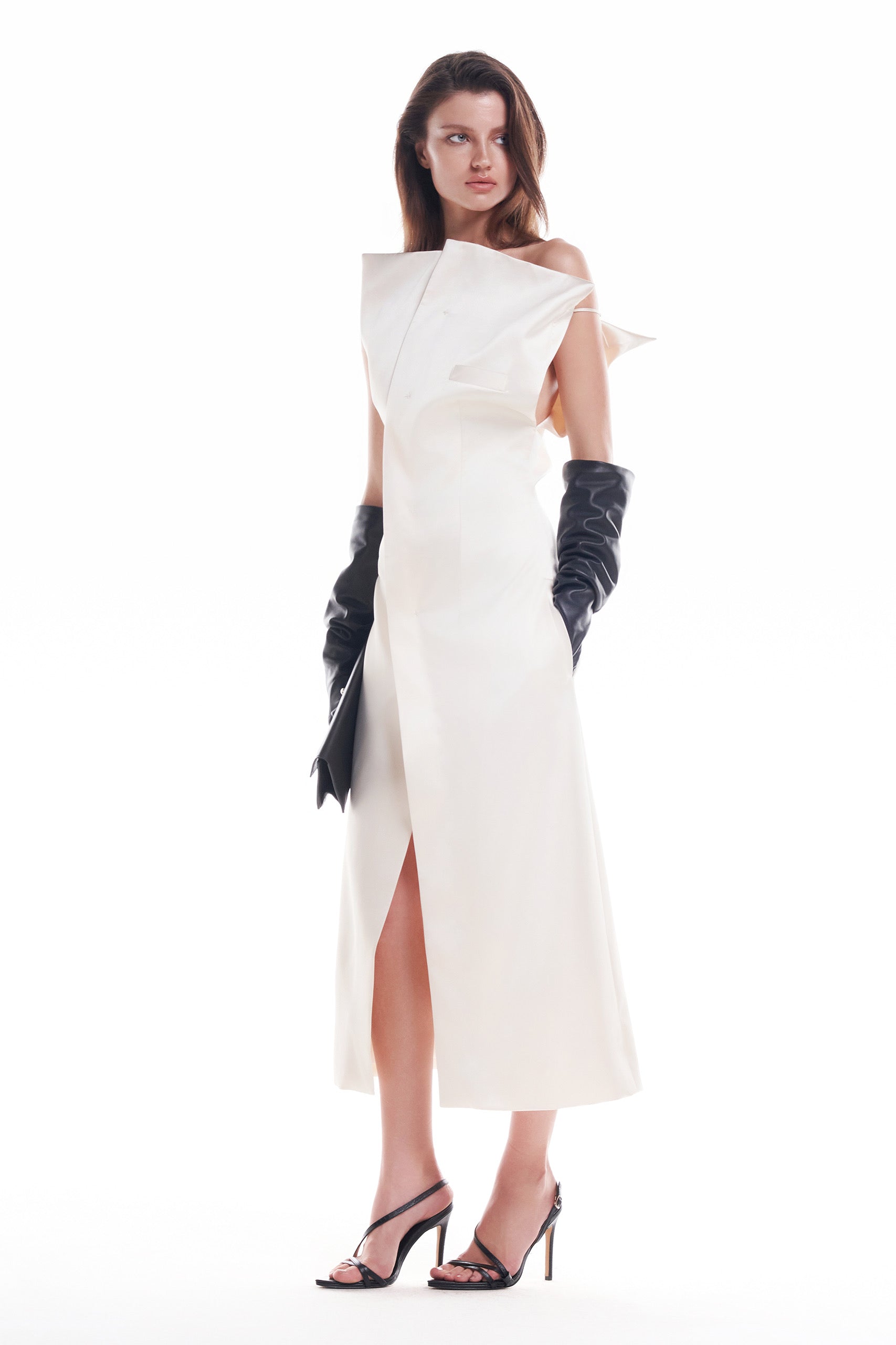 DATT FLORALE SILK MIDI DRESS(2COLOR)