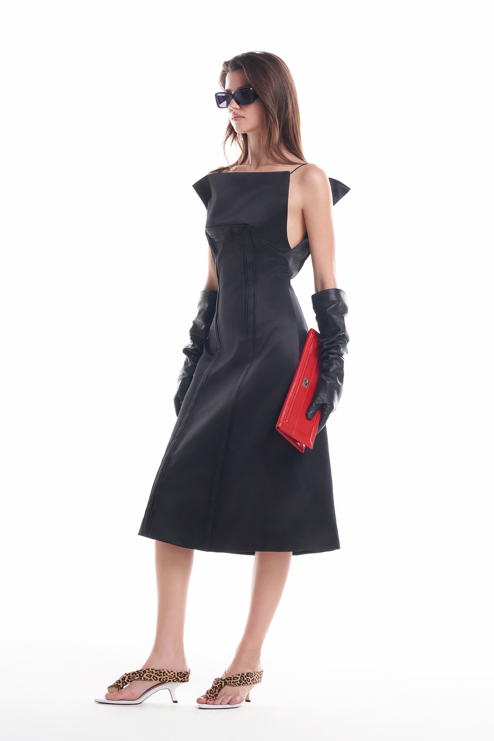 DATT FLORALE SILK MIDI DRESS(2COLOR)